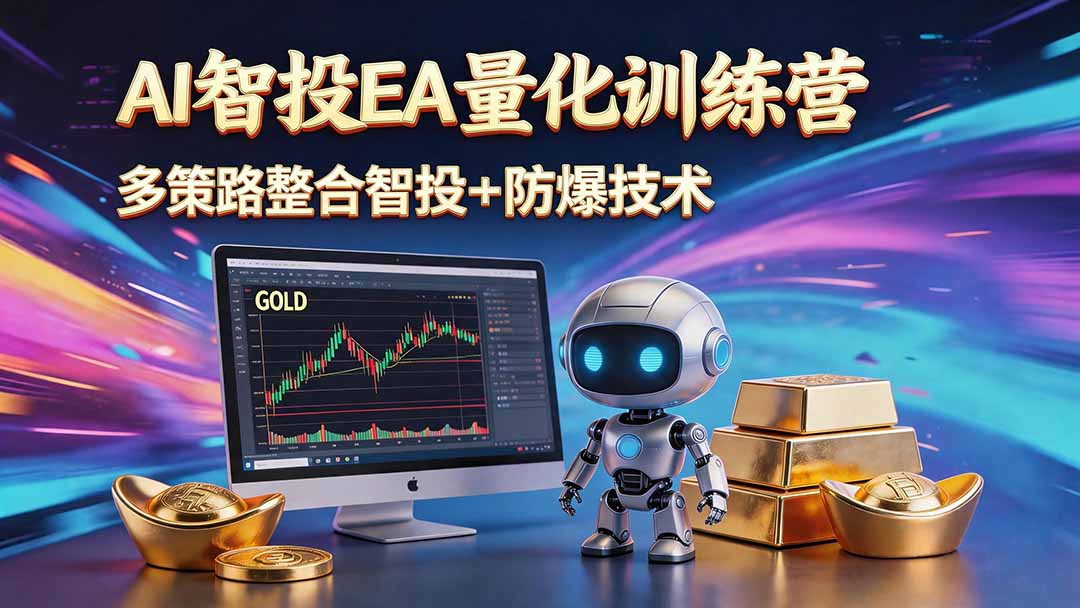 AI智投EA量化运营技术，自动化黄金操盘技术，小白也可以轻松上手日入1000+-海之城短剧项目