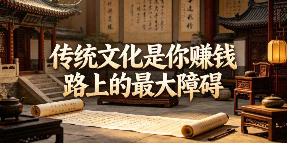 付费文章：传统文化是你賺钱路上的最大障碍-海之城短剧项目