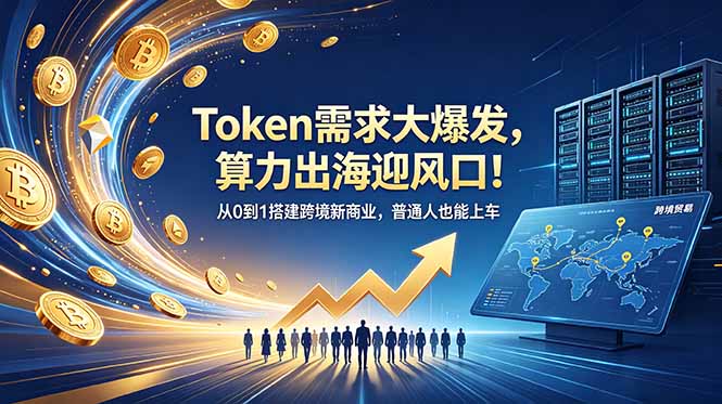 Token需求大爆发，算力出海迎风口！从0到1搭建跨境新商业，普通人也能上车-海之城短剧项目