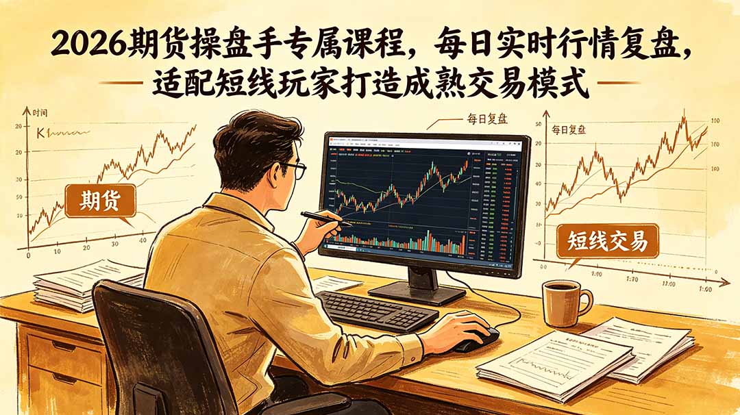 2026期货操盘手专属课程-更新6月，每日实时行情复盘，适配短线玩家打造成熟交易模式-海之城短剧项目