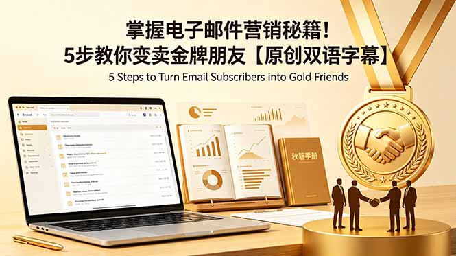 掌握电子邮件营销秘籍！5步教你变卖金牌朋友【原创双语字幕】-海之城短剧项目