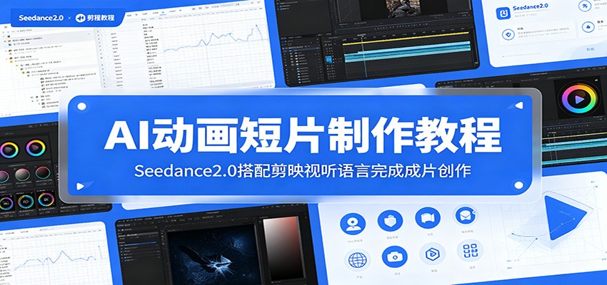 AI动画短片制作教程：Seedance2.0搭配剪映视听语言完成成片创作-海之城短剧项目