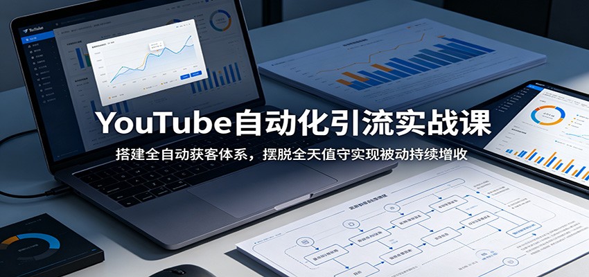 YouTube自动化引流实战课：搭建全自动获客体系，摆脱全天值守实现被动持续增收-海之城短剧项目