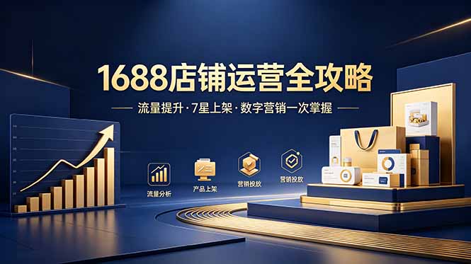 1688店铺没流量？产品上架不到7星？数字营销不会投？全套运营技能一次学(更新6月）-海之城短剧项目