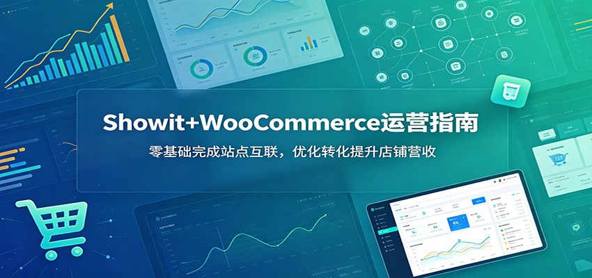Showit+WooCommerce运营指南：零基础完成站点互联，优化转化提升店铺营收-海之城短剧项目