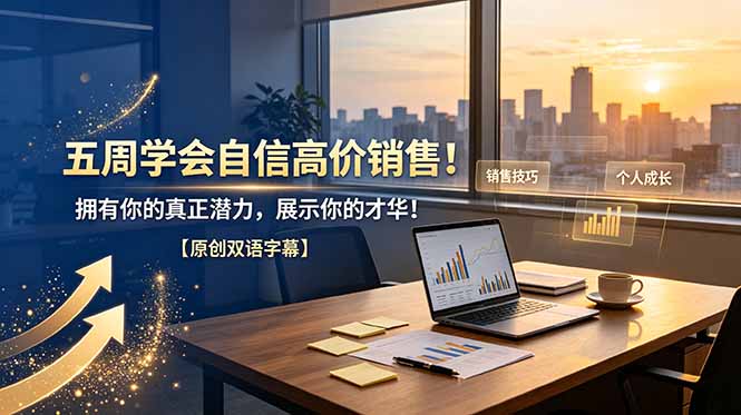 五周学会自信高价销售！拥有你的真正潜力，展示你的才华！【原创双语字幕】-海之城短剧项目