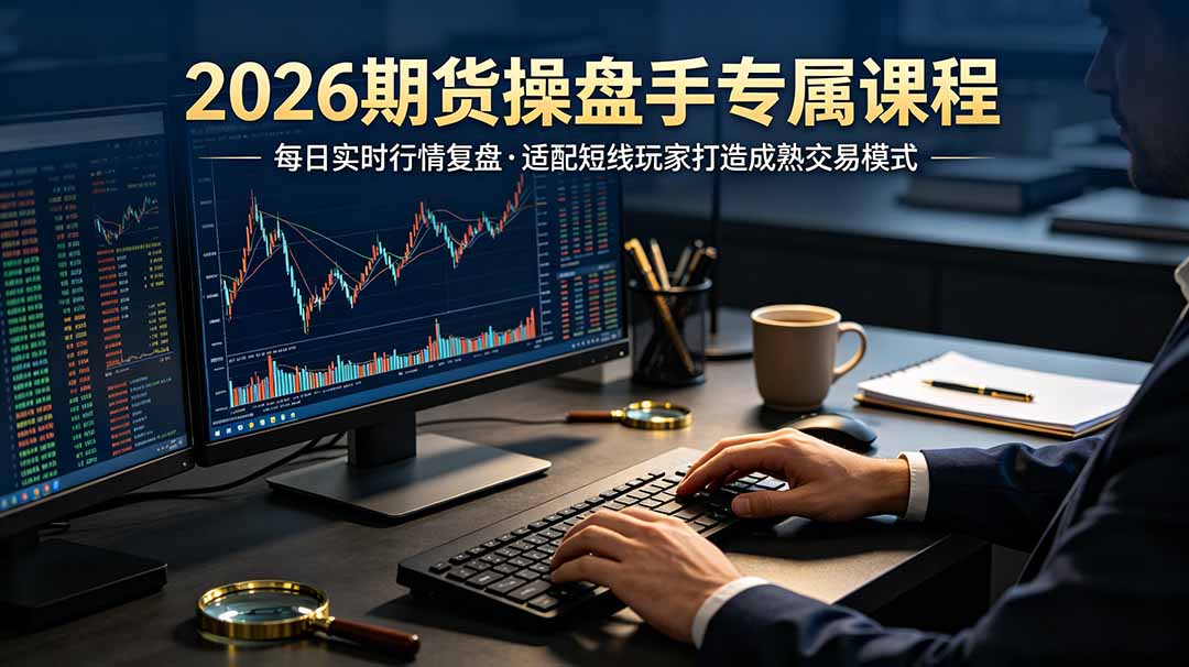 2026期货操盘手专属课程-更新6月，每日实时行情复盘，适配短线玩家打造成熟交易模式-海之城短剧项目