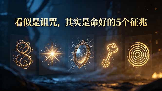 付费文章：看似是诅咒，其实是命好的5个征兆-海之城短剧项目