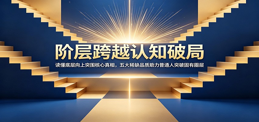 阶层跨越认知破局：读懂底层向上突围核心真相，五大稀缺品质助力普通人突破固有圈层-海之城短剧项目