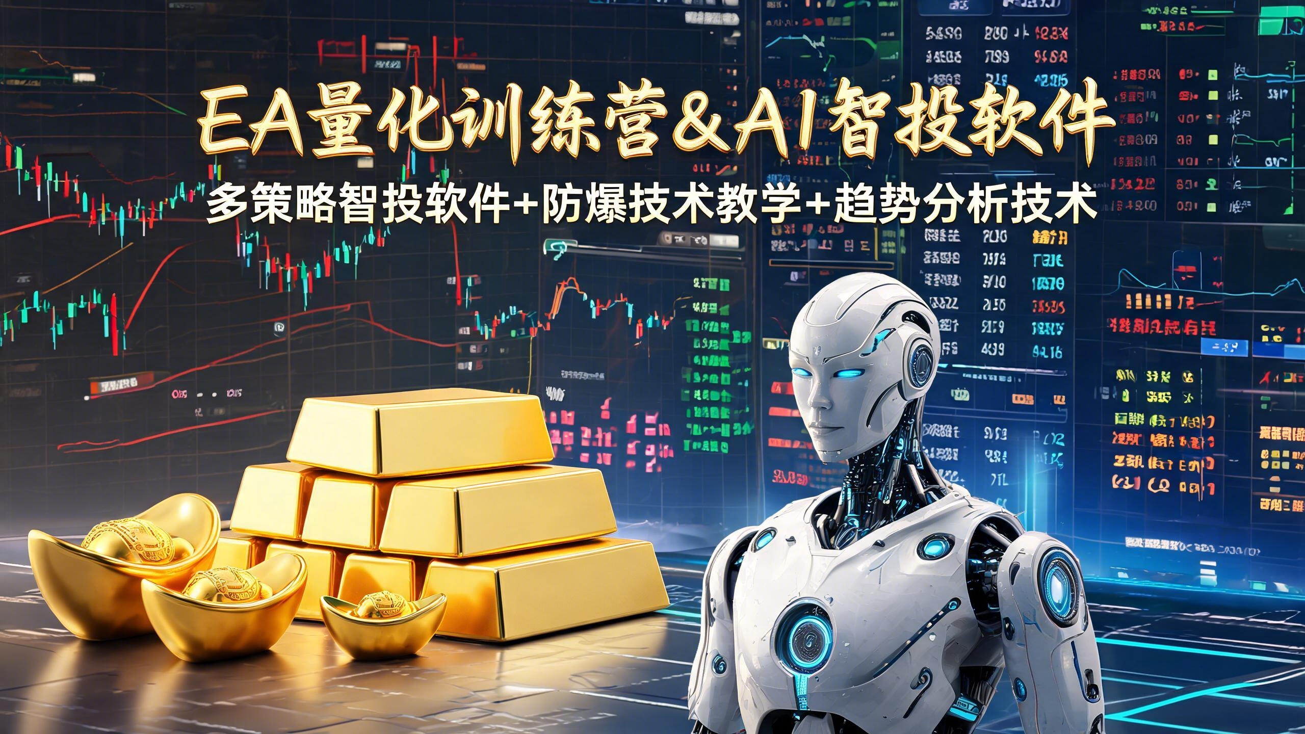 EA量化软件+趋势分析操作技术，无爆仓日入200U,小白也可以快速学习拿结果-海之城短剧项目