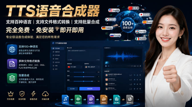 最新TTS配音，支持批量，支持文件格式转换，功能超多-海之城短剧项目