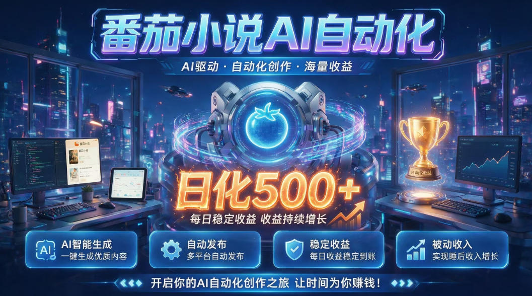 小白可做番茄AI，居家轻创业，每日稳赚500➕，普通人低门槛轻松线上增收-海之城短剧项目