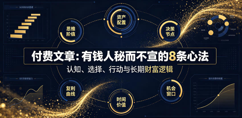 付费文章：有钱人秘而不宣的8条心法-海之城短剧项目
