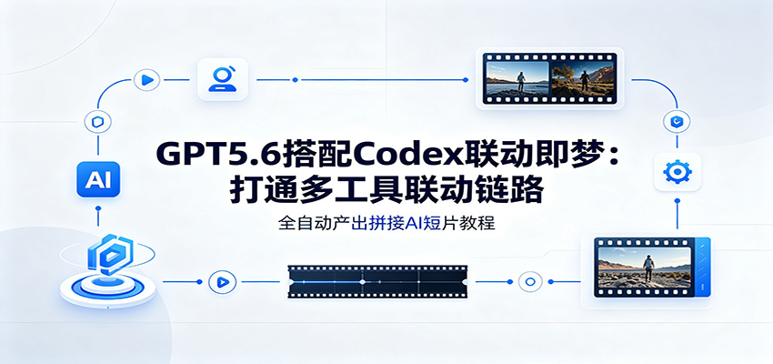 GPT5.6搭配Codex联动即梦：打通多工具联动链路，全自动产出拼接AI短片教程-海之城短剧项目