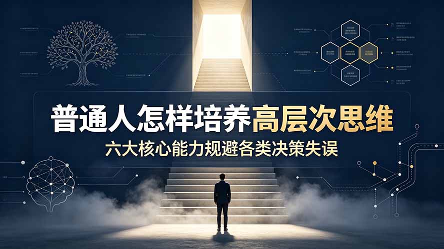 付费文章：普通人怎样培养高层次思维，六大核心能力规避各类决策失误-海之城短剧项目
