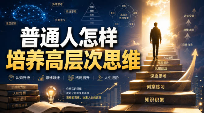 付费文章：普通人怎样培养高层次思维-海之城短剧项目