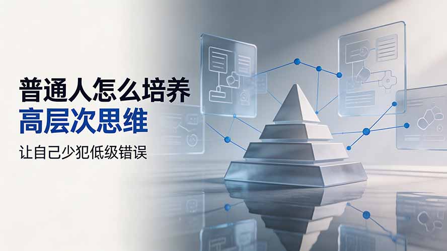 付费文章：普通人怎么培养高层次思维，让自己少犯低级错误-海之城短剧项目