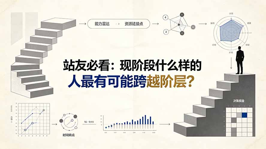 付费文章：站友必看：现阶段什么样的人最有可能跨越阶层?-海之城短剧项目