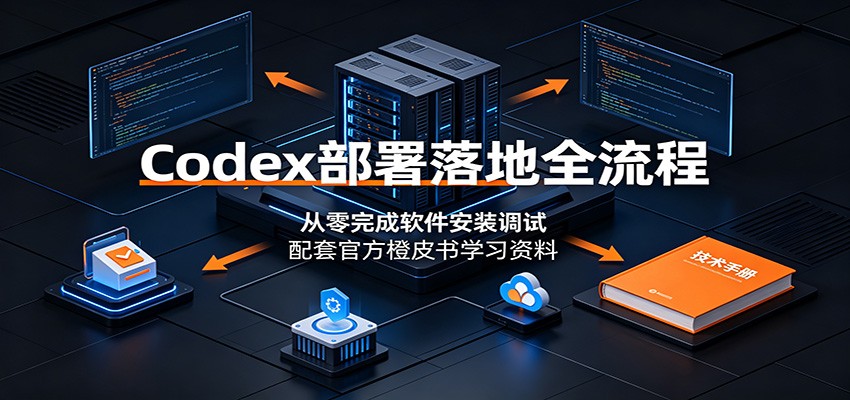Codex部署落地全流程：从零完成软件安装调试，配套官方橙皮书学习资料-海之城短剧项目