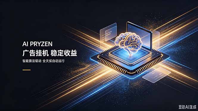 AI Pryzen 广告挂机｜24小时自动跑，日入300-500，新手零门槛-海之城短剧项目