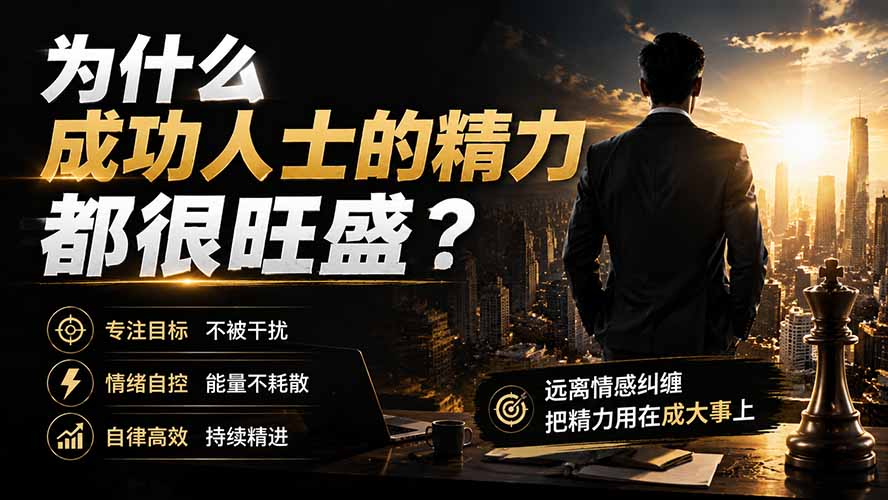 付费文章：为什么成功人士的精力都很旺盛？ - 中创网