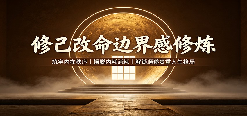 修己改命边界感修炼：筑牢内在秩序，摆脱内耗消耗，解锁顺遂贵重人生格局 - 福缘网
