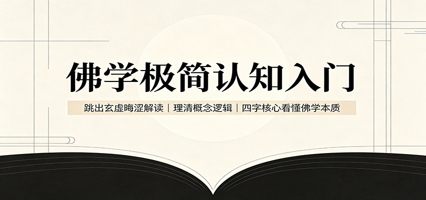 佛学极简认知入门：跳出玄虚晦涩解读，理清概念逻辑，四字核心看懂佛学本质-海之城短剧项目