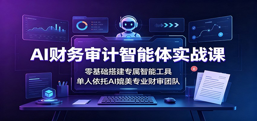 AI财务审计智能体实战课：零基础搭建专属智能工具，单人依托AI媲美专业财审团队 - 福缘网
