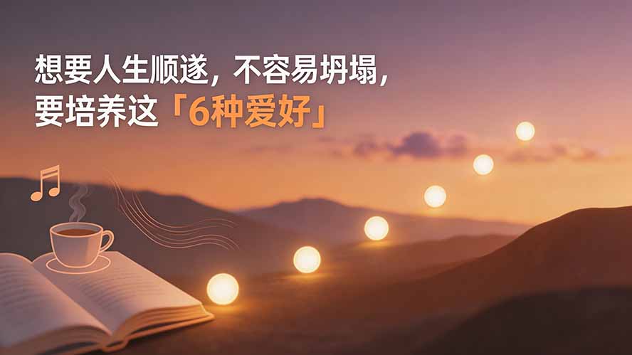 付费文章：想要人生顺遂，不容易坍塌，要培养这6种爱好-海之城短剧项目