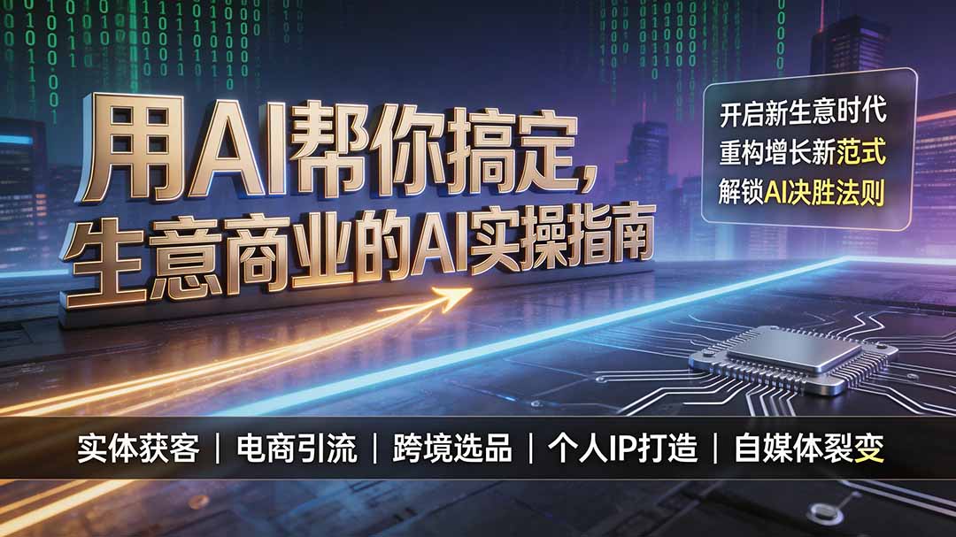 用AI帮你搞定，生意商业的AI实操指南，开启新生意时代，重构增长新范式，解锁AI时代决胜法则-海之城短剧项目