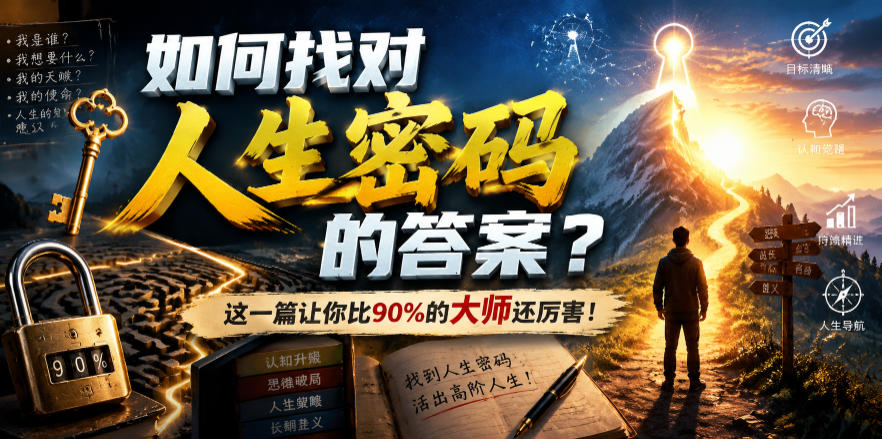 付费文章：如何找对人生密码的答案？这一篇让你比90%的大师还厉害！-海之城短剧项目