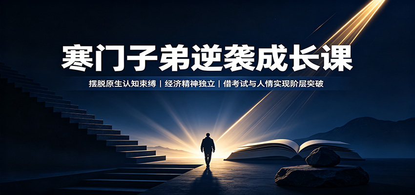 寒门子弟逆袭成长课：摆脱原生认知束缚，经济精神独立，借考试与人情实现阶层突破 - 福缘网