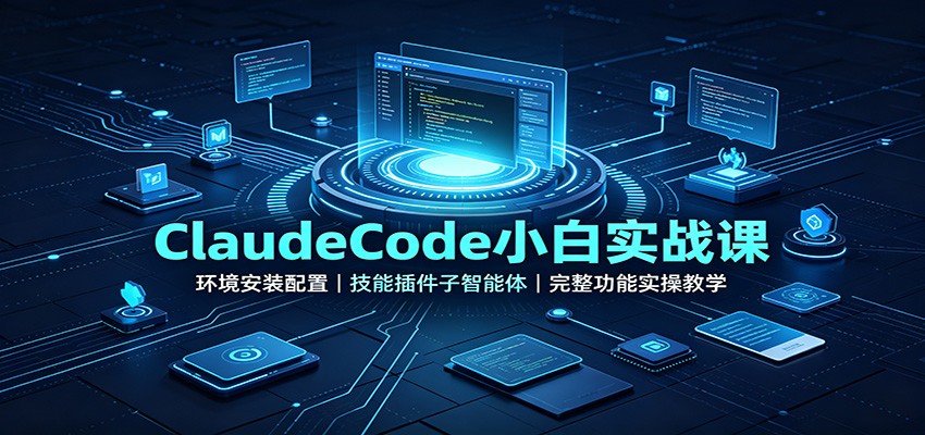 ClaudeCode小白实战课：环境安装配置，技能插件子智能体，完整功能实操教学-海之城短剧项目