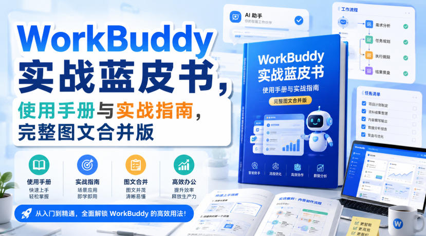 WorkBuddy实战蓝皮书，使用手册与实战指南，完整图文合并版-海之城短剧项目