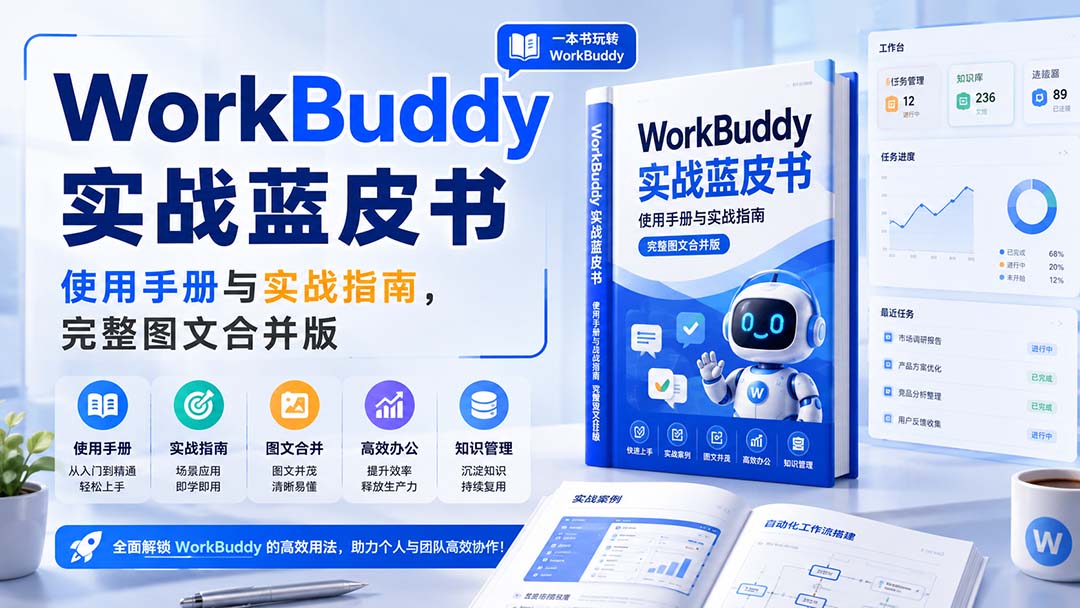 WorkBuddy实战蓝皮书，使用手册与实战指南，完整图文合并版-海之城短剧项目