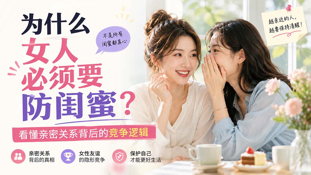 付费文章：为什么女人必须要防闺蜜？看懂亲密关系背后的竞争逻辑-海之城短剧项目