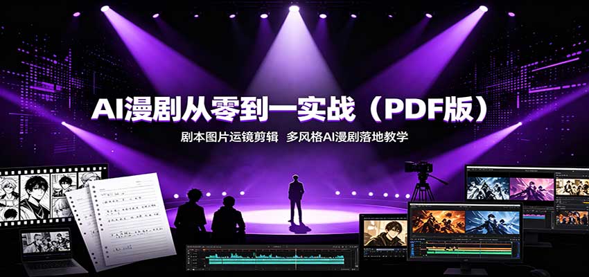 AI漫剧从零到一实战：剧本图片运镜剪辑，多风格AI漫剧落地教学-海之城短剧项目