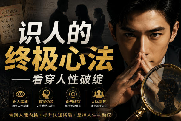 付费文章：识人的终极心法——看穿人性破绽 - 冒泡网