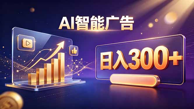 不露脸、不直播，AI 智能广告日入 300 + 是怎么做到的？-海之城短剧项目