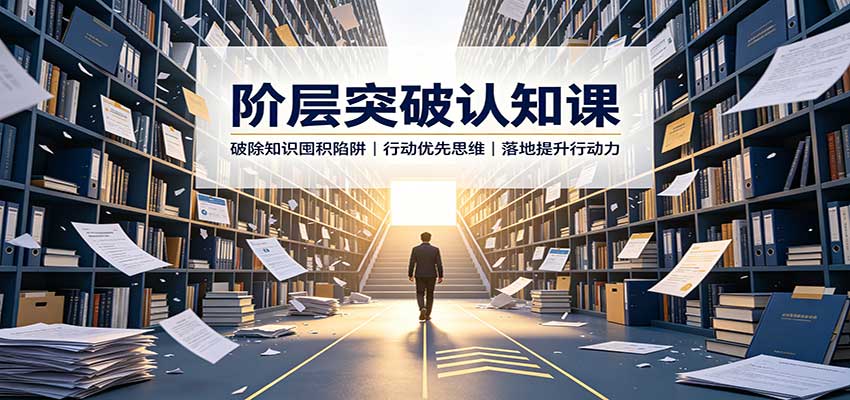阶层突破认知课：破除知识囤积陷阱，行动优先思维，落地提升行动力-海之城短剧项目