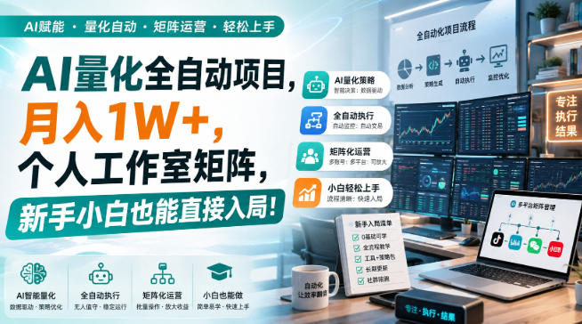 AI黄金量化玩法，新手低成本入局的最佳跳板，月收益轻松万元！ - 中创网