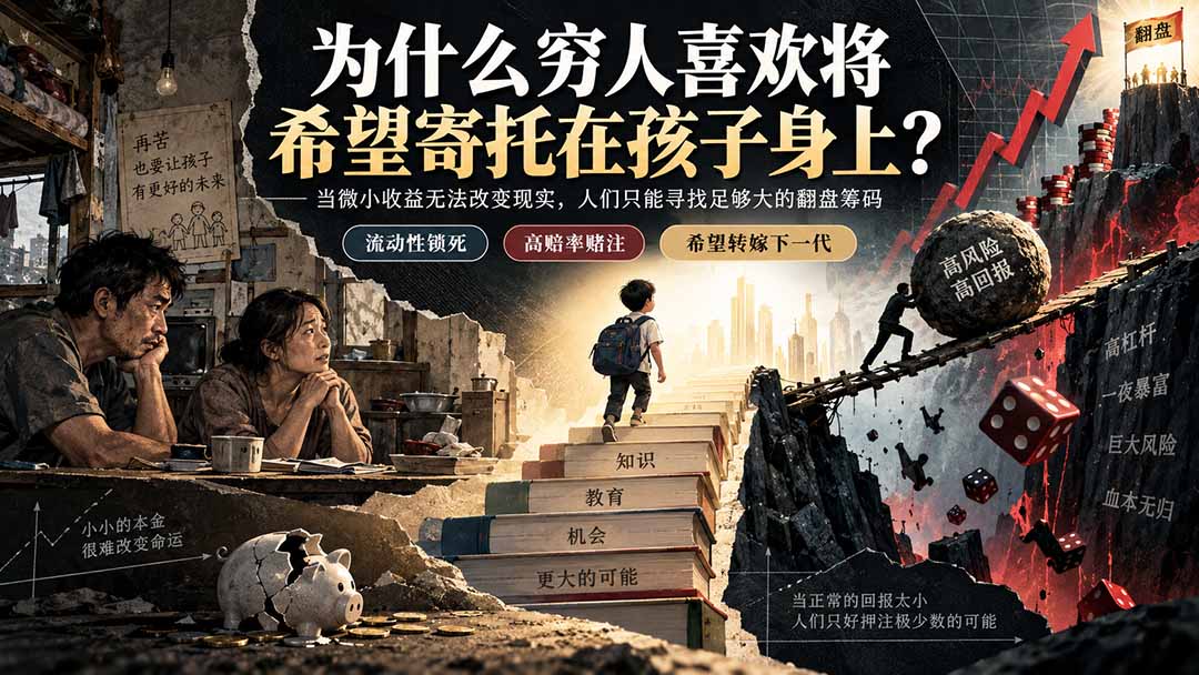 社群精品文章：为什么穷人喜欢将希望寄托在孩子身上？ - 中创网