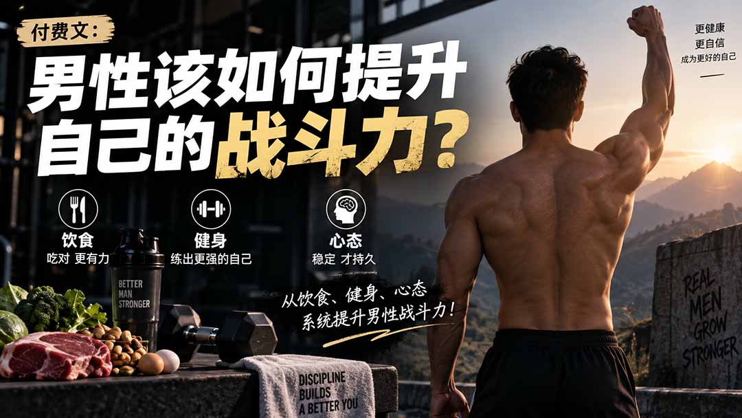 付费文章：男性该如何提升自己的战斗力？ - 中创网