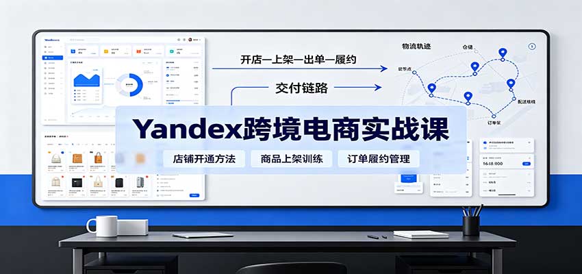 yandex跨境电商实战课：平台入门、开店、物流、选品上架与定价全流程-海之城短剧项目