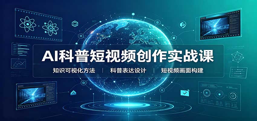 AI科普短视频创作实战课：配套要点文档，文案与视频提示词模板教学-海之城短剧项目