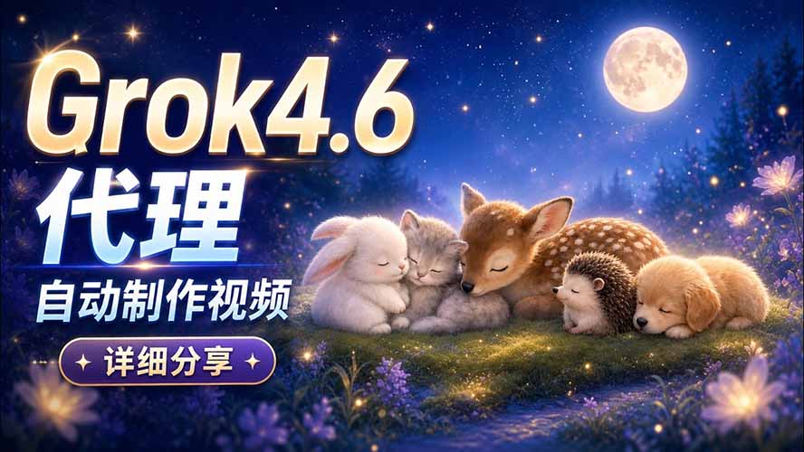 Grok 4.6 代理自动制作视频！从提示词到成片全流程详细分享｜AI Agent 实操分享-海之城短剧项目