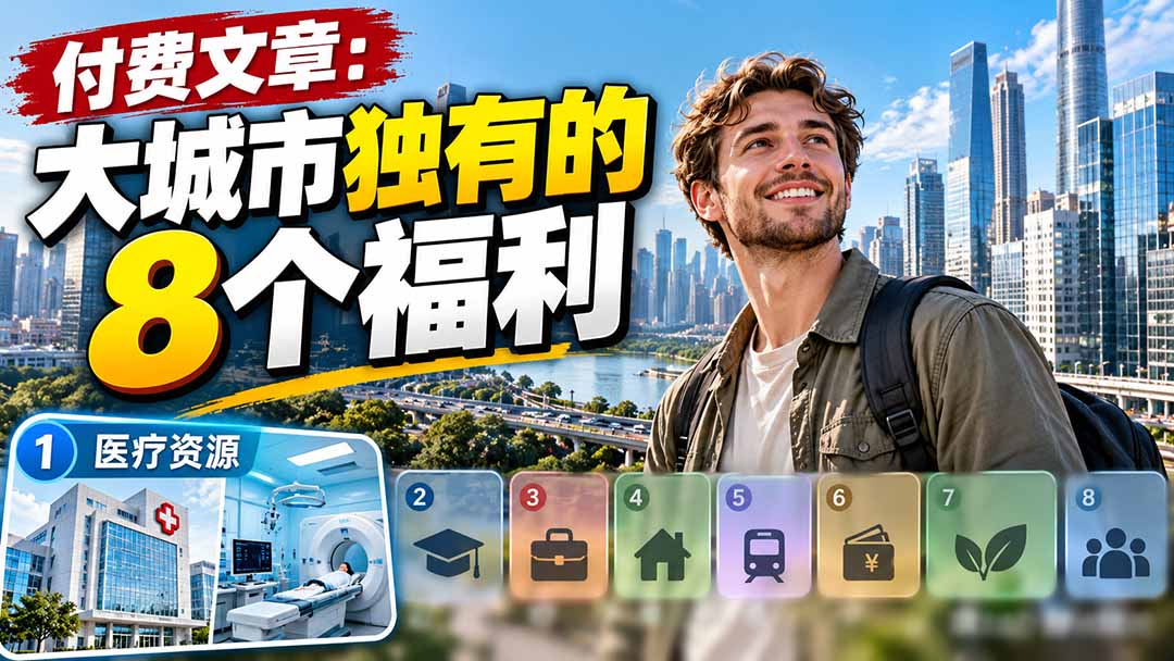 付费文章：大城市独有的8个福利-海之城短剧项目