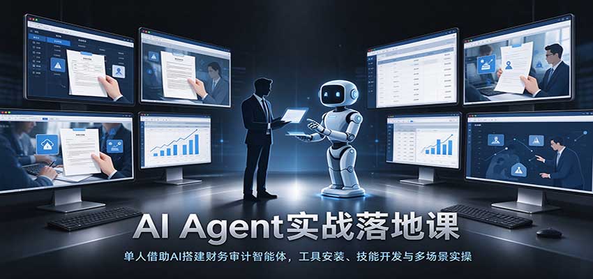 AI Agent实战落地课：单人借助AI搭建财务审计智能体，工具安装、技能开发与多场景实操-海之城短剧项目