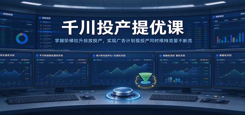 千川投产提优课：掌握阶梯拉升投放投产，实现广告计划提投产同时维持流量不断流-海之城短剧项目
