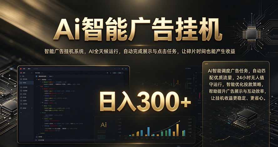 闲置设备别闲置，AI 广告自动化任务，看懂少走弯路-海之城短剧项目